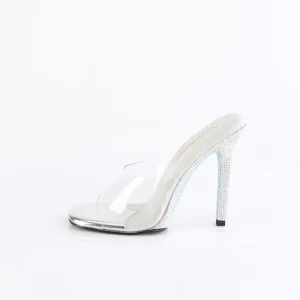 Mules Argent 11,5 cm GALA-01DM Mules à talons hauts strass