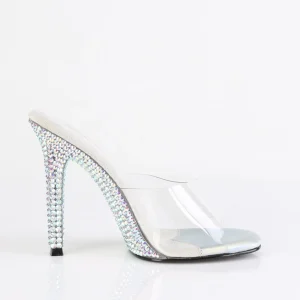 Mules Argent 11,5 cm GALA-01DML Mules à talons hauts strass