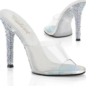 Mules Argent 11,5 cm GALA-01DSP Mules à talons hauts strass