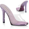 Mules Lavande 11,5 cm GALA-01DMM Mules à talons hauts strass