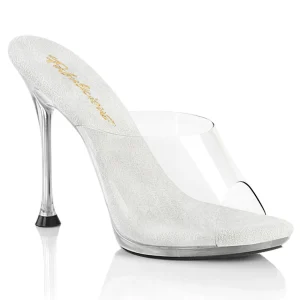 Mules Transparent 11,5 cm CUPID-401 Mules à talons hauts fetish