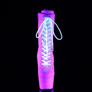 Neon glitter 18 cm Pleaser bottines talons hauts femme
