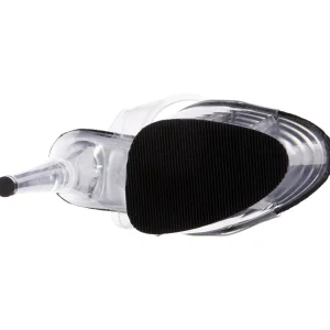 Noir 18 cm ADORE-708 Plexi Plateforme Haut Talon