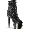 Noir 18 cm ADORE-1008SQ bottines a paillettes pour femmes