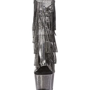 Noir 18 cm ADORE-1017SRS bottines a frangees pour femmes a talon