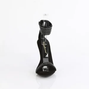 Noir 11,5 cm CUPID-440 bande de cheville sandales talon aiguille