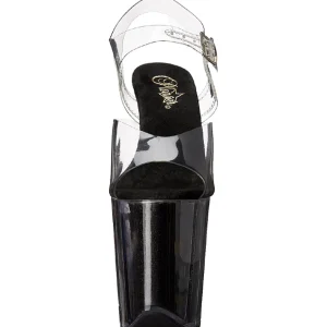 Noir 20 cm FLAMINGO-808G Etincelle Plateforme Haut Talon