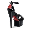Noir 15 cm Pleaser DELIGHT-662 Plateforme Talons Hauts