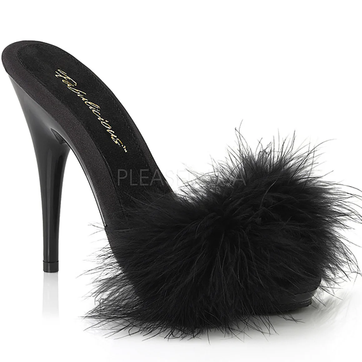 noir__cm_poisef_plumes_de_0.webp Noir 13 cm POISE-501F plumes de marabout Mules Chaussures