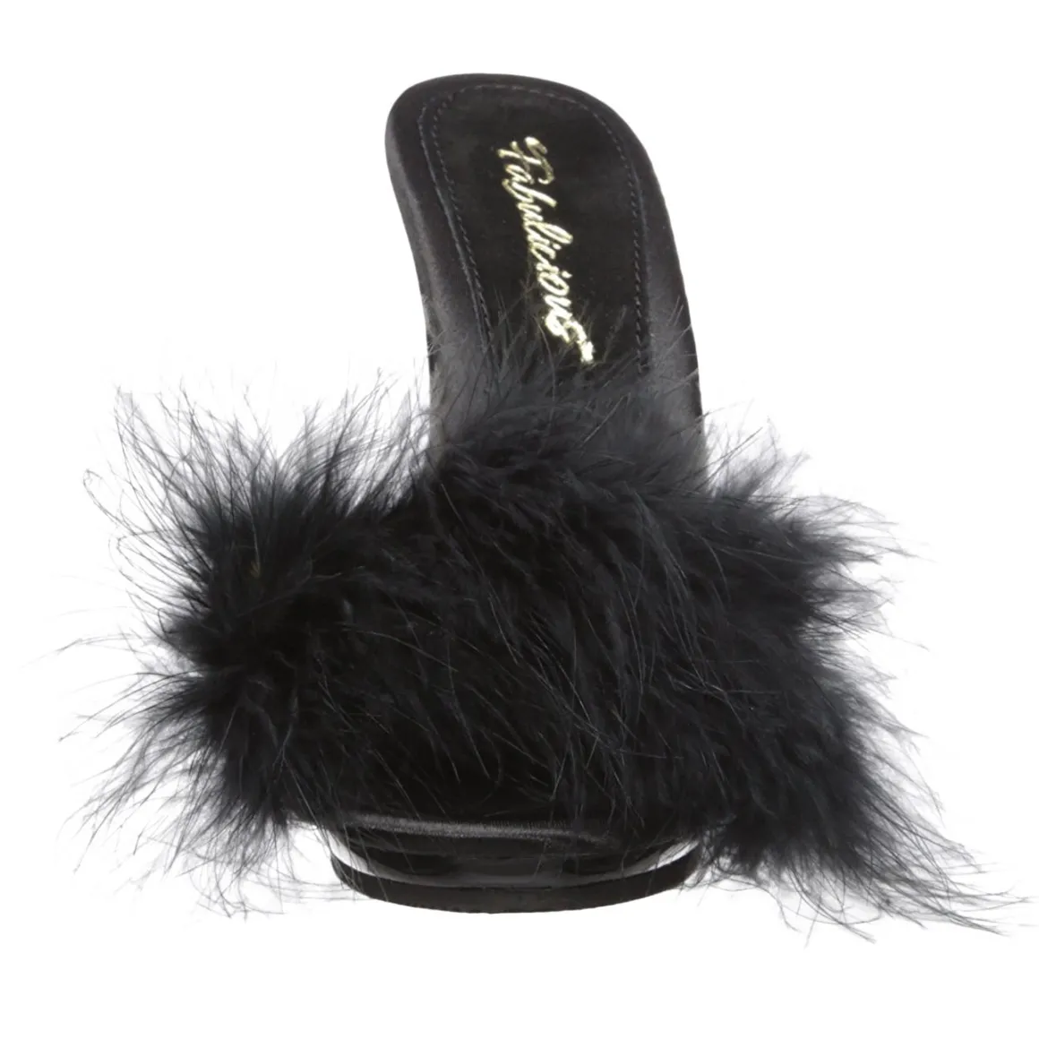 noir__cm_poisef_plumes_de_4.webp Noir 13 cm POISE-501F plumes de marabout Mules Chaussures
