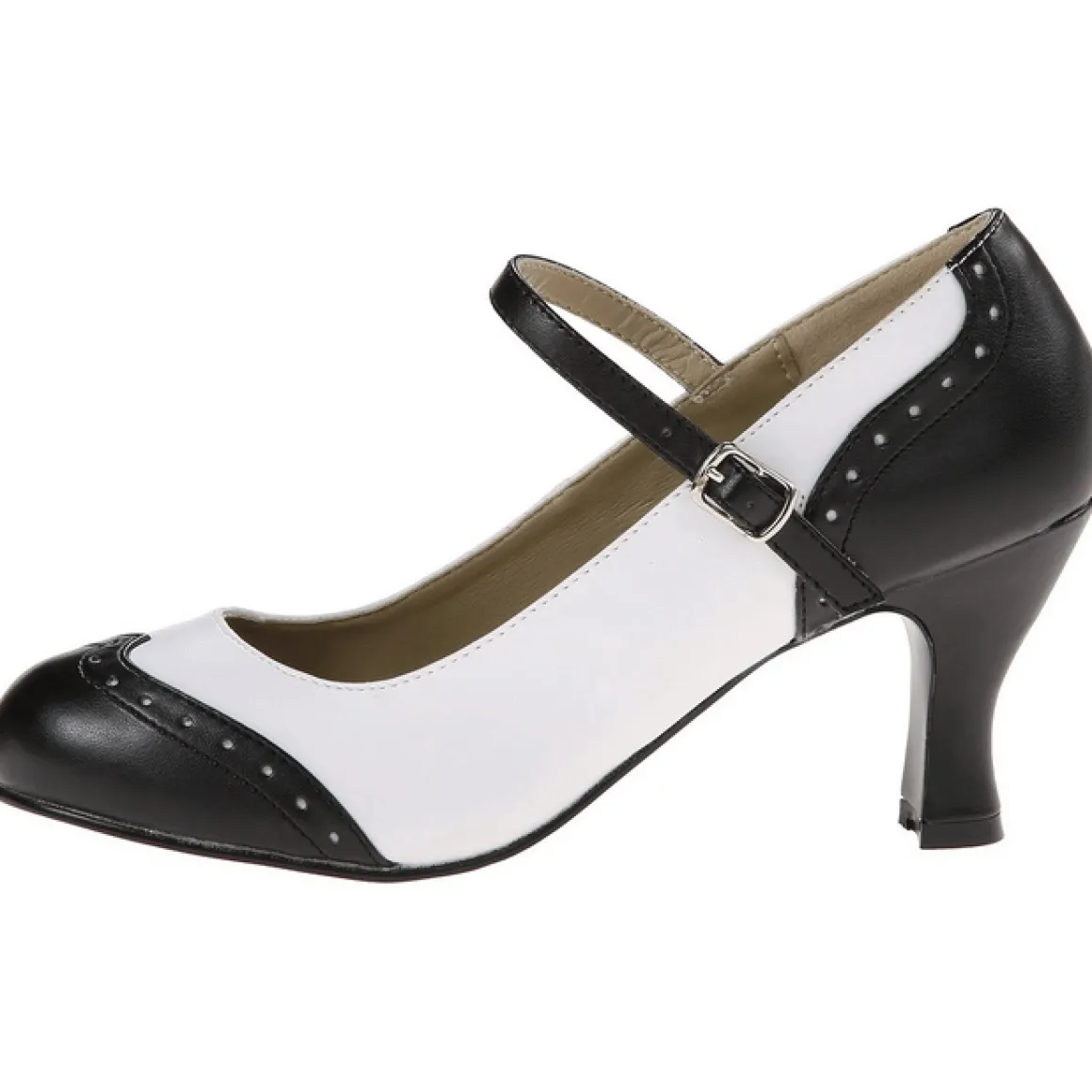 noir_blanc__cm_retro_vint_1.webp Noir Blanc 7,5 cm retro vintage FLAPPER-25 escarpins à talons hauts