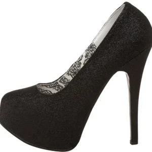 Noir Etincelle 14,5 cm Burlesque TEEZE-31G Platform Escarpins Chaussures