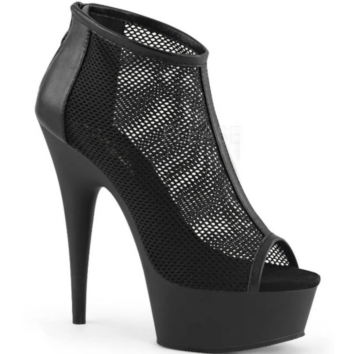 noir_filet__cm_pleaser_de_1.webp Noir Filet 15 cm Pleaser DELIGHT-600-12 Plateforme Bottines