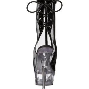 Noir Filet 16 cm Pleaser DELIGHT-1018MSH Plateforme Bottines
