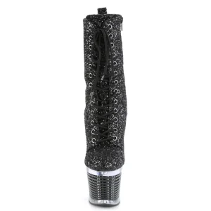 Noir glitter 20 cm SPECTATOR-1040G exotic bottines de pole dance