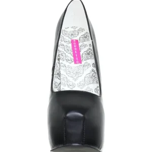 Noir Mat 14,5 cm Burlesque BORDELLO TEEZE-06 Escarpins Haut Talon