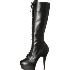 Noir Mat 15,5 cm DELIGHT-2023 Plateforme Bottes Femmes