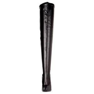 Noir Mat 15 cm DOMINA-3000 Bottes Cuissardes Talons Hauts