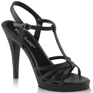 Noir Mat 12 cm FLAIR-420 Sandales Femme a Talon