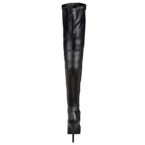 Noir Mat 13,5 cm INDULGE-3000 Cuissardes Haut Talon