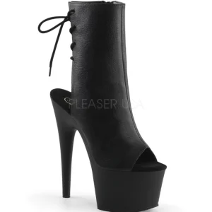 Noir Mat 18 cm Pleaser ADORE-1018 Plateforme Bottines