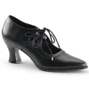 Noir Mat 7 cm retro vintage VICTORIAN-03 escarpins à talons hauts