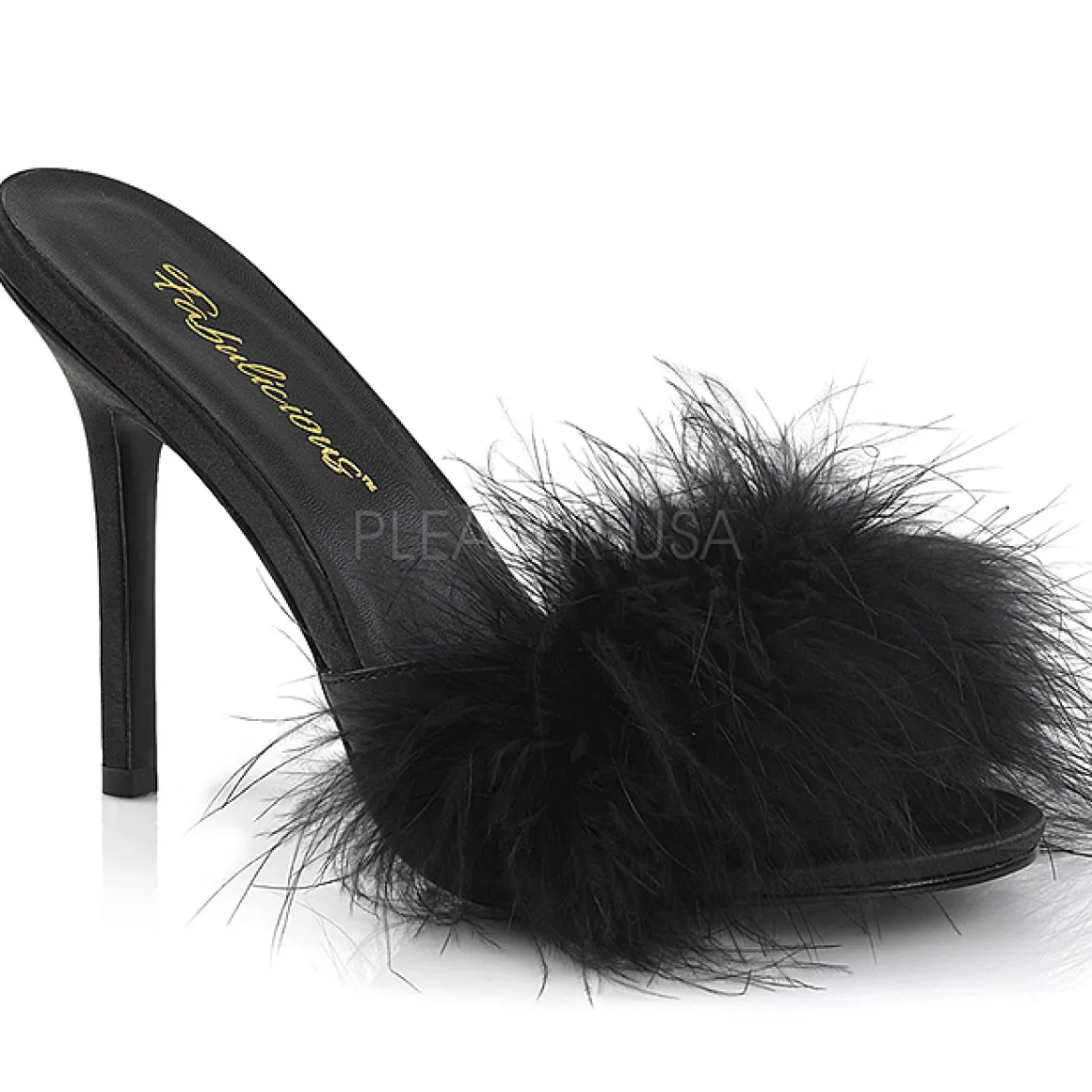 noir_plumes__cm_classique_0.webp Noir Plumes 10 cm CLASSIQUE-01F Chaussures Mules pour Hommes