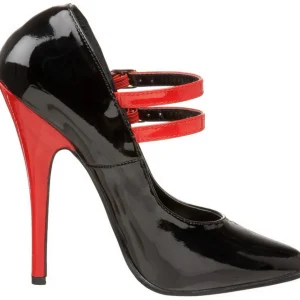 Noir Rouge 15 cm DOMINA-442 Chaussures pour femmes a talon