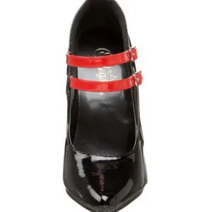 Noir Rouge 15 cm DOMINA-442 Chaussures pour femmes a talon