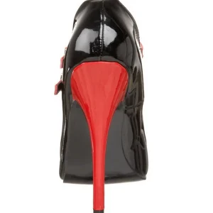 Noir Rouge 15 cm DOMINA-442 Chaussures pour femmes a talon