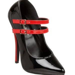 Noir Rouge 15 cm DOMINA-442 Chaussures pour femmes a talon