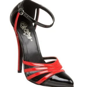 Noir Rouge 15 cm DOMINA-412 Chaussures pour femmes a talon