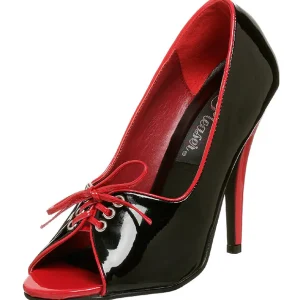 Noir Rouge 12,5 cm SEDUCE-216 Chaussures pour femmes a talon