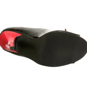 Noir Rouge 12,5 cm SEDUCE-216 Chaussures pour femmes a talon