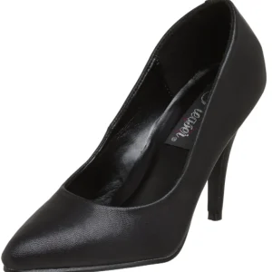 Noir Similicuir 10 cm VANITY-420 escarpins à bout pointu
