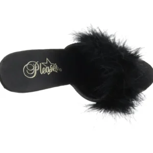 Noir Transparent 13 cm Fabulicious LIP-101-8 Plateforme Mules Hautes