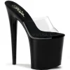 Noir Transparent 20 cm FLAMINGO-801 Pantoufles Talons Hauts