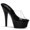Noir Transparent 15,5 cm KISS-201 Plateforme Mules Hautes