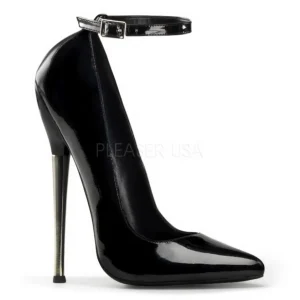 Noir Verni 16 cm DAGGER-12 Fetish Talons Aiguilles Escarpins