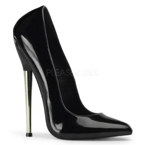 Noir Verni 16 cm DAGGER-01 Fetish Talons Aiguilles Escarpins