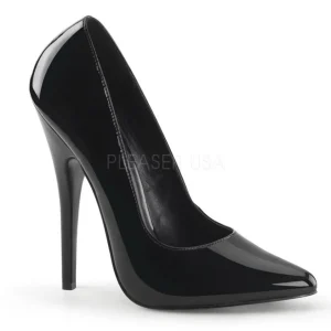 Noir Verni 15 cm DOMINA-420 Escarpins Talons Aiguilles Hommes