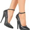 Noir Verni 15 cm DOMINA-431 Escarpins Talons Aiguilles Hommes