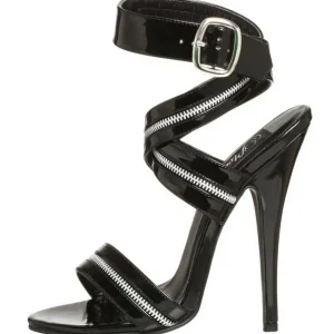 Noir Verni 15 cm DOMINA-119 high heels sandales femmes