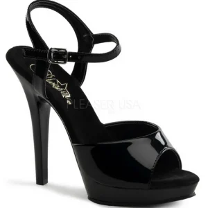 Noir Verni 13 cm Fabulicious LIP-109 Plateforme Haut Talon
