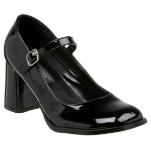 Noir Verni 8 cm GOGO-50 Escarpins Talon Haut
