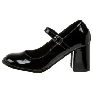 Noir Verni 8 cm GOGO-50 Escarpins Talon Haut