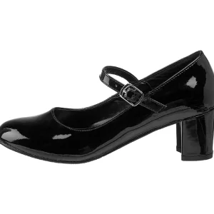Noir Verni 5 cm SCHOOLGIRL-50 Chaussures Escarpins Classiques
