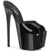 Noirs 18 cm JUBILANT-01 mules plateforme talon haut femme