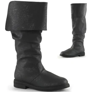 Noirs bottes robinhood pour hommes cosplay renaissance halloween bottes