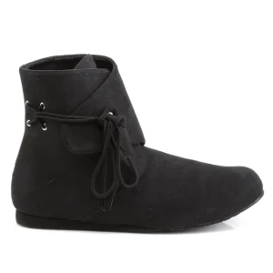 Noirs chaussures robinhood pour hommes cosplay renaissance halloween